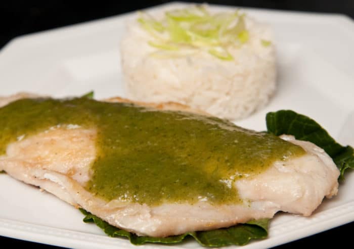 pescado en salsa verde