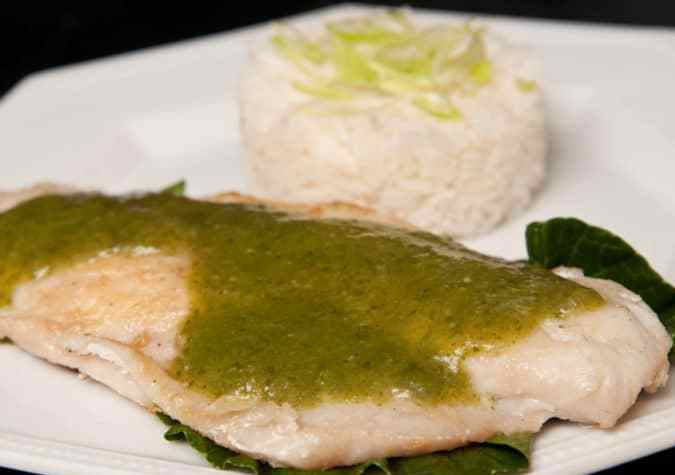 pescado en salsa verde