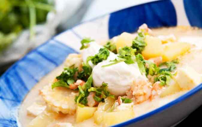 receta de chupe de camarones receta de chupe de camarones