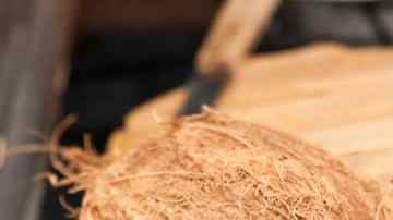 agua de coco para leche de coco