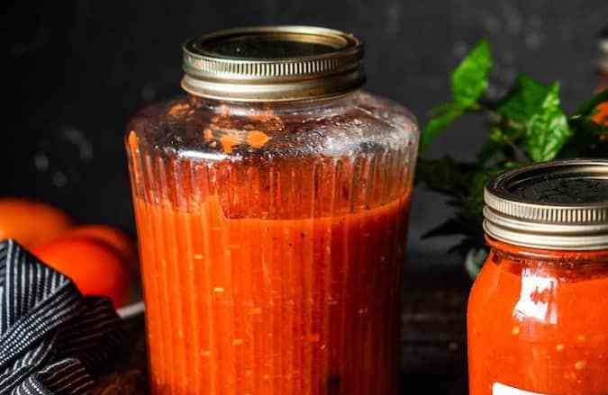 salsa de tomate lista