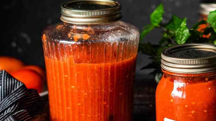 salsa de tomate lista