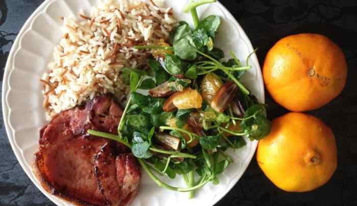 ensalada de datiles y mandarinas