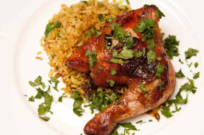 arroz con frutos secos estilo hindu