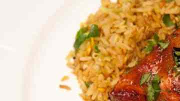 arroz con frutos secos estilo hindu