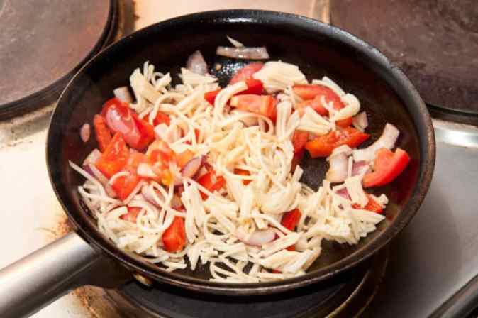 salteando para frittata