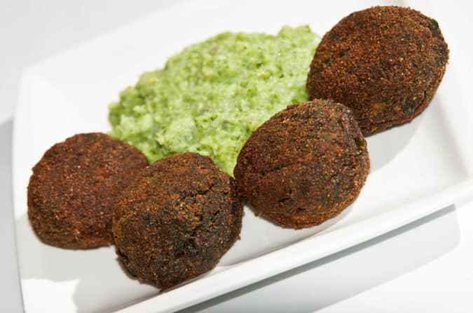 albondigas de espinacas pure de brocolis