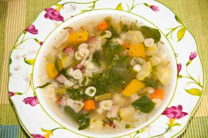 sopa de verduras