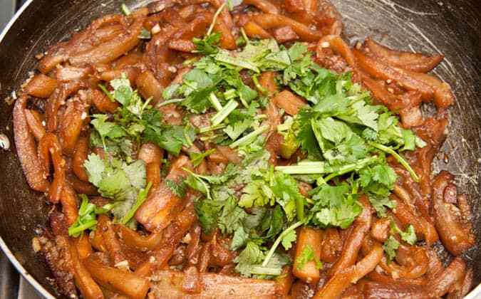 berenjenas con ajo chinos mandarines