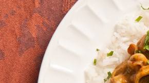 curry de mango y mariscos cenital