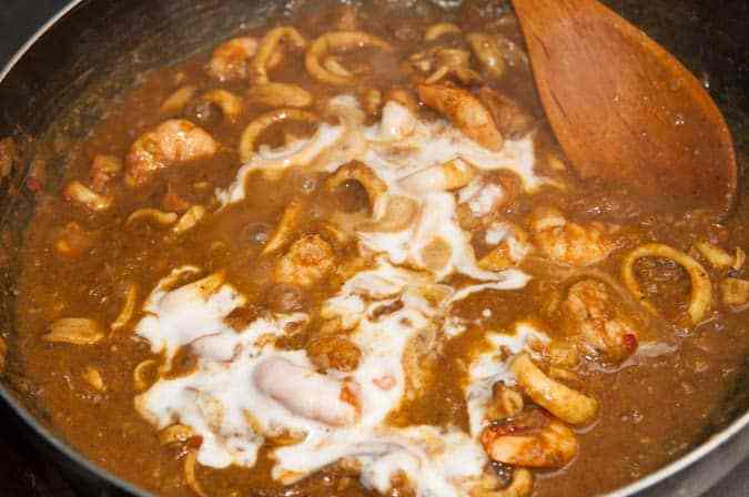 leche de coco cury de mango 