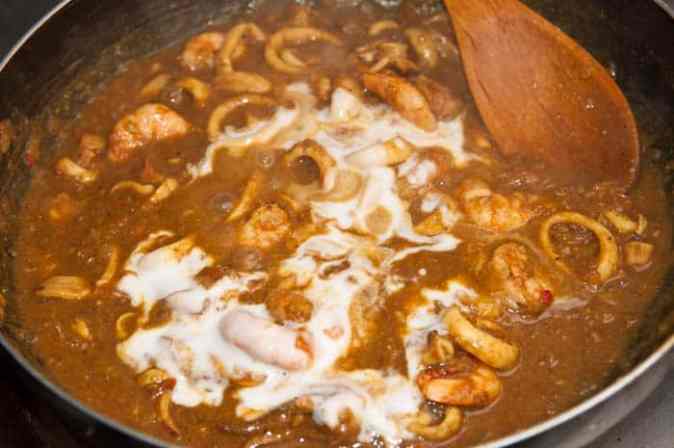 leche de coco cury de mango