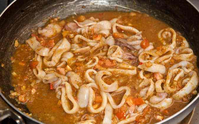 mariscos curry