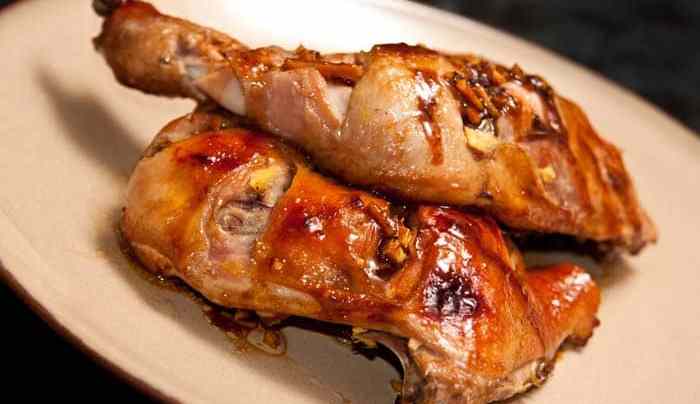 muslos de pollo al horno con jengibre y miel