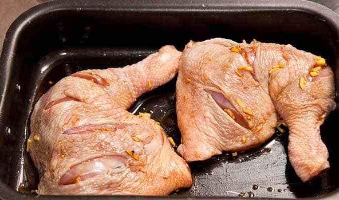 muslos pollo jengibre miel