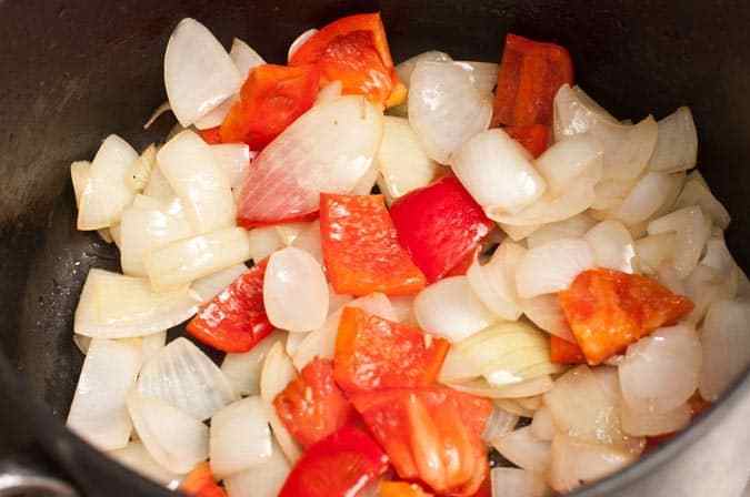 cebolla y pimenton sofritos