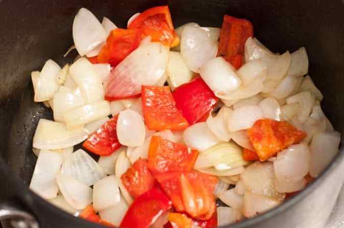 cebolla y pimenton sofritos