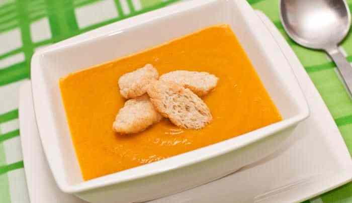 crema de zanahoria y curry