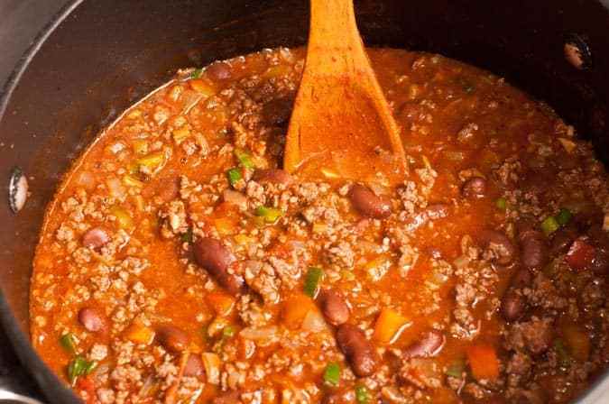 chili con carne listo