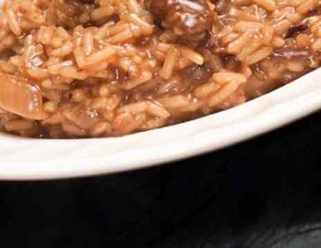 risotto de setas y hongos