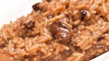 risotto de setas y hongos