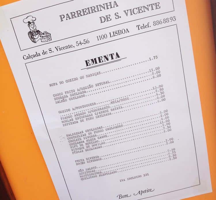 menu lisboa