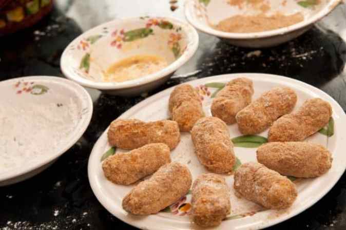 croquetas de pescado armadas