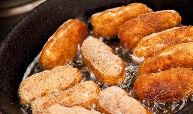 freir croquetas de pescado
