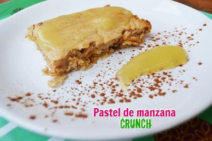 pastel de manzana crunch