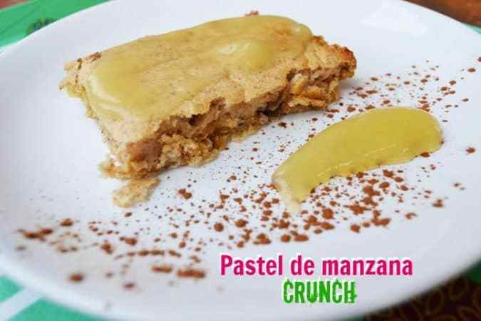 pastel de manzana crunch