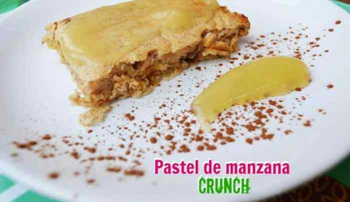 pastel de manzana crunch