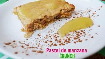 pastel de manzana crunch