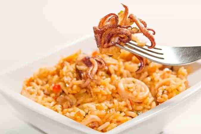 arroz con calamares