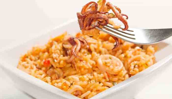 arroz con calamares