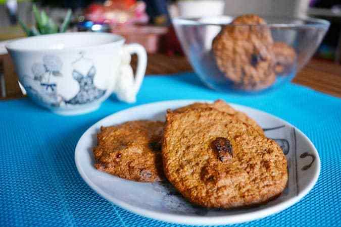 galletas de avena con arandanos