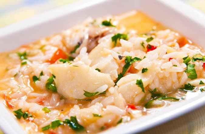 como hacer arroz con bacalao