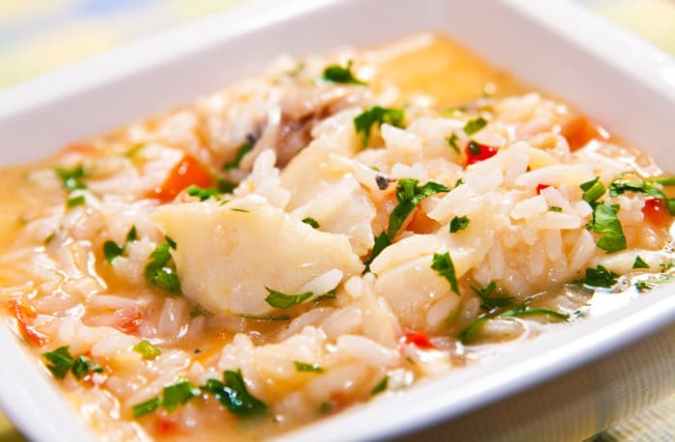 como hacer arroz con bacalao