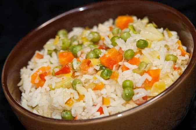 arroz con verduras