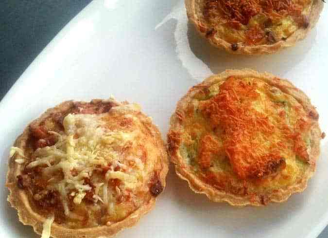 quiche de jamón y queso