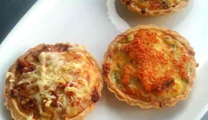 quiche de jamón y queso