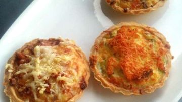 quiche de jamón y queso