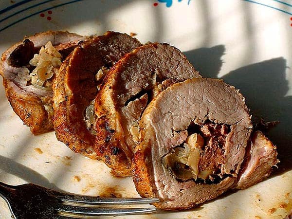 lomo de cerdo relleno