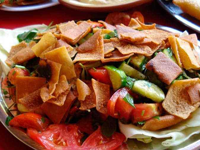 receta saludable ensalada fattoush