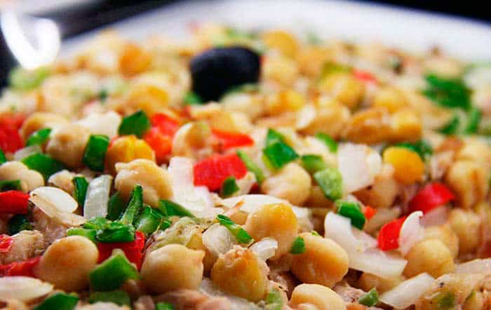 ensalada de garbanzos