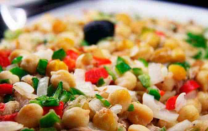 ensalada de garbanzos