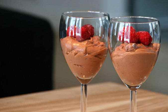 mousse de chocolate