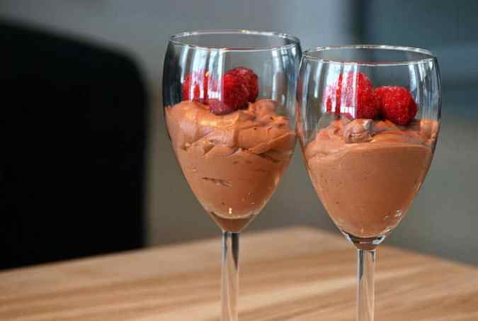 mousse de chocolate
