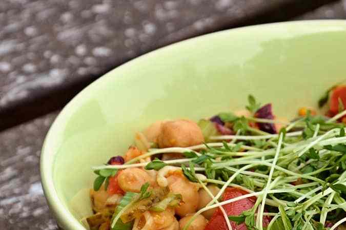 ensalada de garbanzos