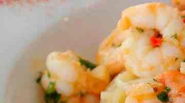 pasta con camarones
