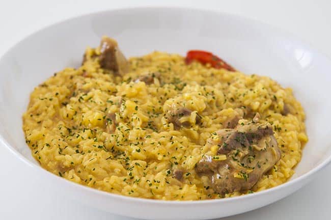 arroz cremoso costillas cerdo